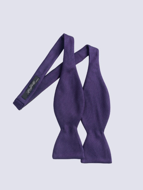Bow Tie Cundey Weave Purple And Navy Jh