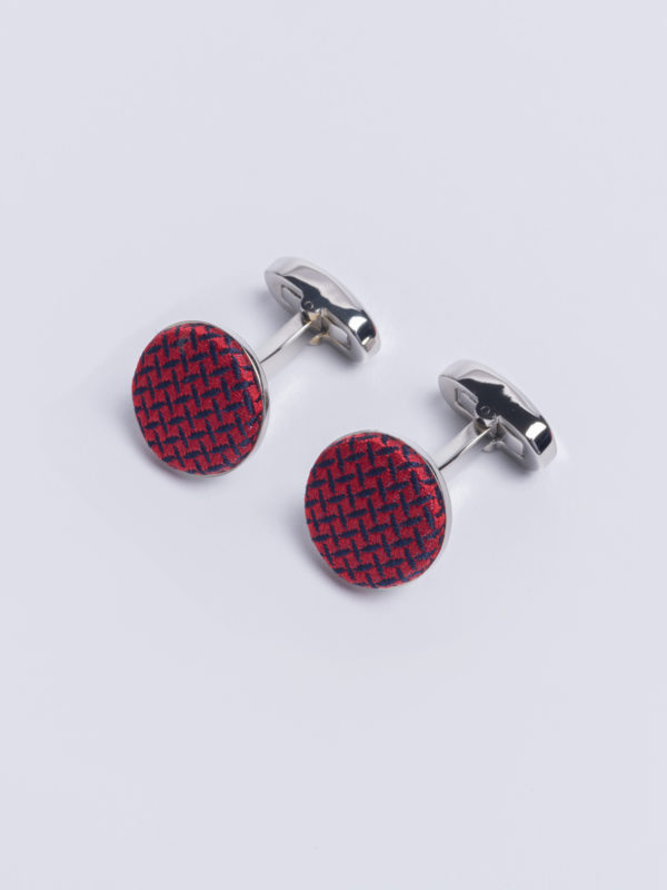 Cuff Cundey Weave Red Jh