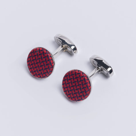Cuff Cundey Weave Red Jh