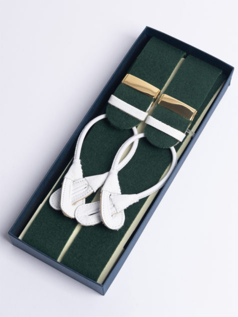 Forest Green Boxcloth Braces