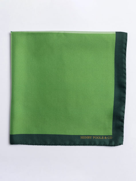 Forzieri Forest Green Solid Silk Pocket Square at FORZIERI Canada