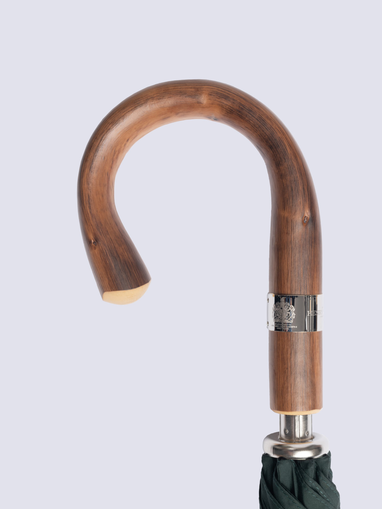Chestnut crook handle golf umbrella Henry Poole Savile Row