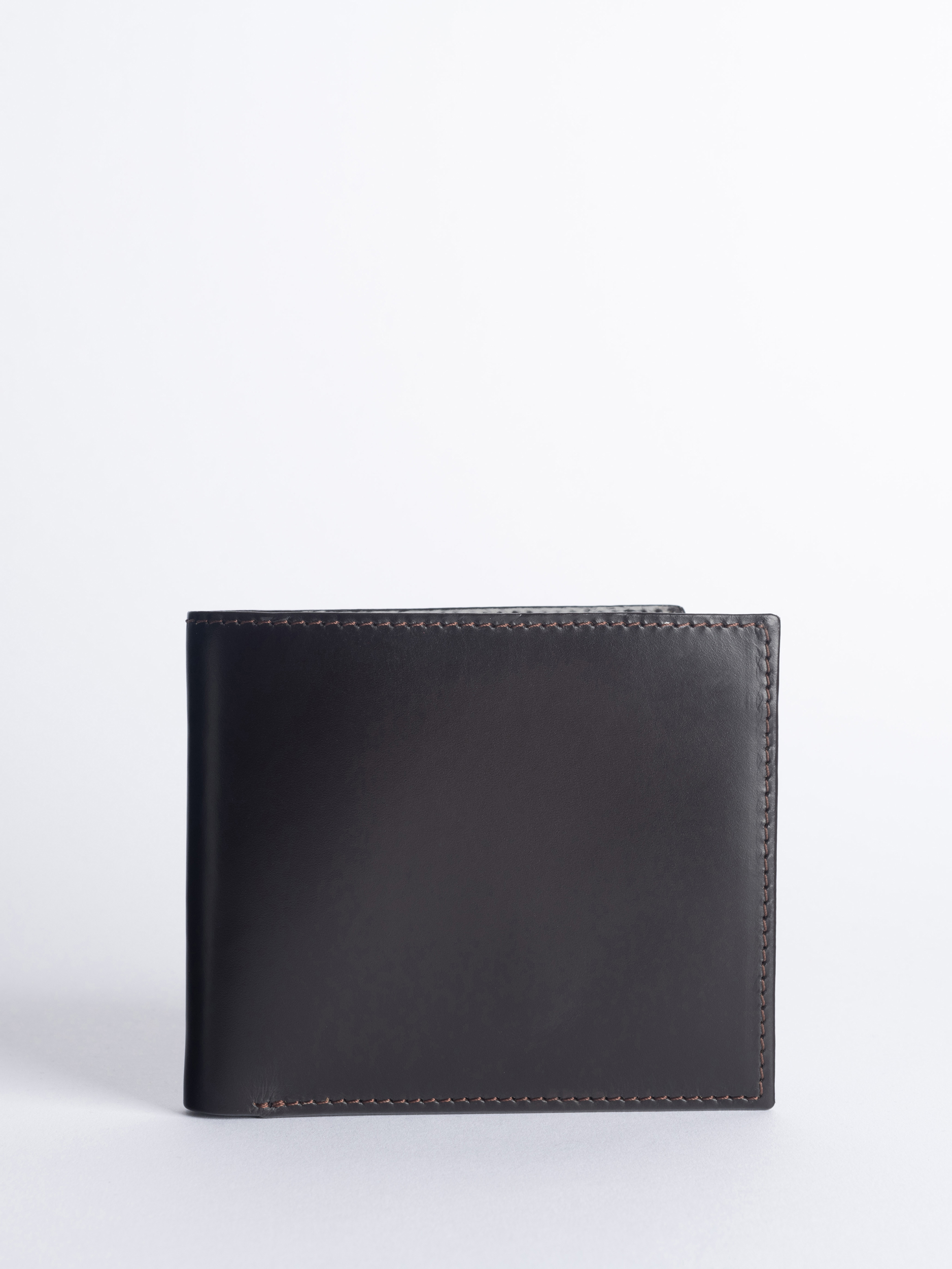 Rich chocolate classic bill fold wallet - Henry Poole Savile Row