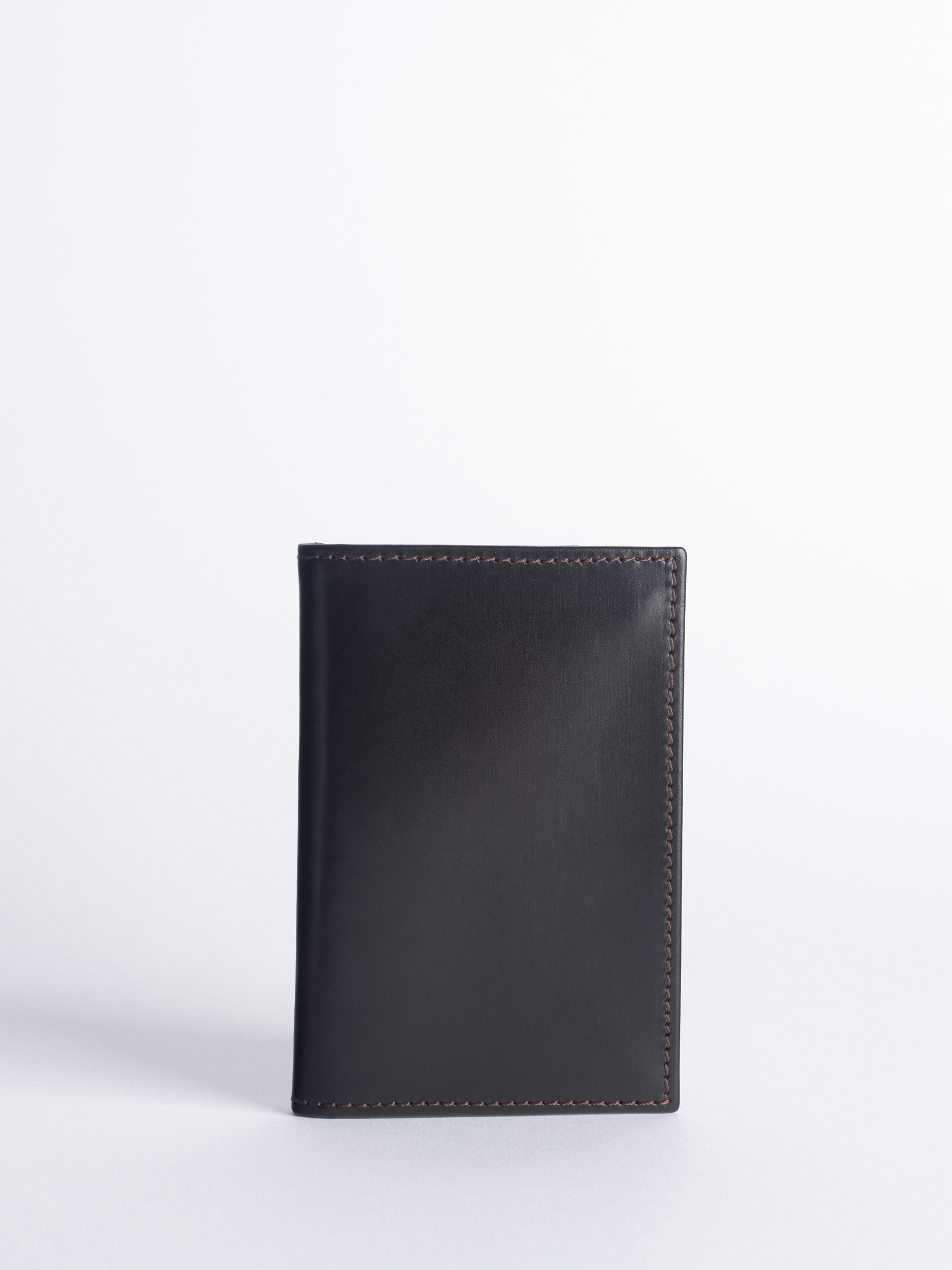 Rich chocolate credit card wallet - Henry Poole Savile Row