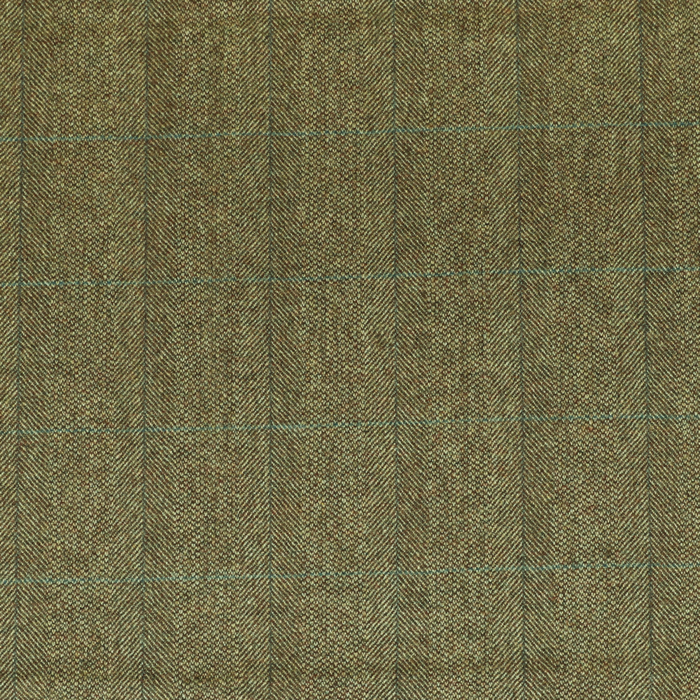 Medium Brown Barley Corn Herringbone with Blue/Grey Windowpane Check ...