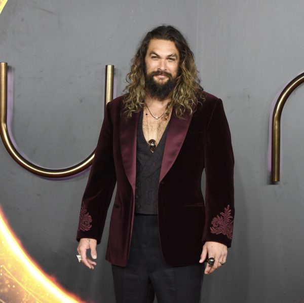 Jason Momoa attends the UK Special Screening of "Dune" at Odeon Luxe Leicester Square on October 18, 2021 in London, England. (Photo by Jeff Spicer/Jeff Spicer/Getty Images for Warner Bros )