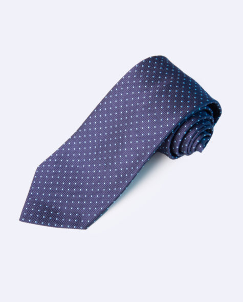 Navy Light Blue Polka Dots Pic