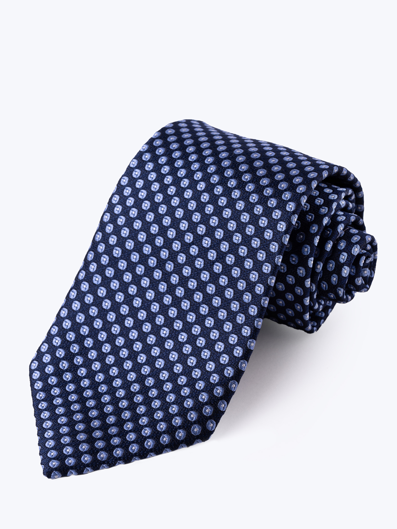 Blue diamonds on navy tie