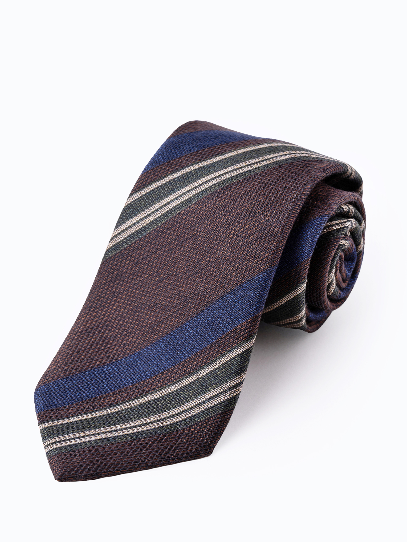 James Brudenell Brown Multi Stripe